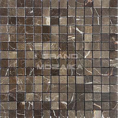 Мозаика из мрамора Choco Emperador Dark , размер чипа: 20x20, цвет: коричневый