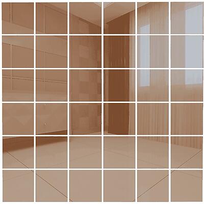 Зеркальная мозаика, серия Классика , размер чипа: 50x50, цвет: бронзовый