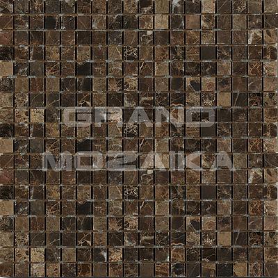Мозаика из натурального камня, серия Marble Mosaic , размер чипа: 15x15, цвет: коричневый