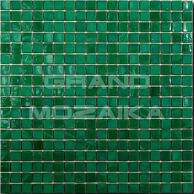 Стеклянная мозаика, серия Classic Art , размер чипа: 15x15, цвет: зеленый