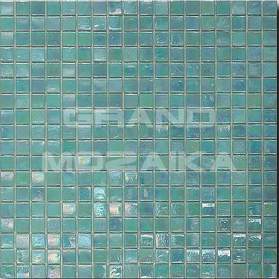 Стеклянная мозаика, серия Classic Art , размер чипа: 15x15, цвет: бирюзовый