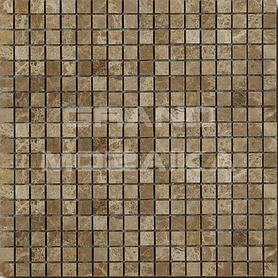 Мозаика из натурального камня, серия Marble Mosaic , размер чипа: 15x15, цвет: коричневый