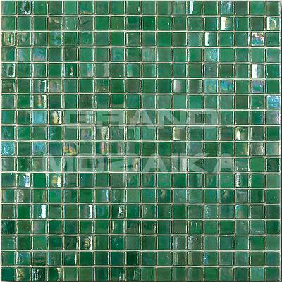 Стеклянная мозаика, серия Classic Art , размер чипа: 15x15, цвет: зеленый