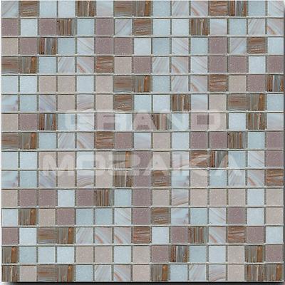 Мозаика для бассейнов, серия Aquatica Rose , размер чипа: 20x20, цвет: бежевый, белый, коричневый