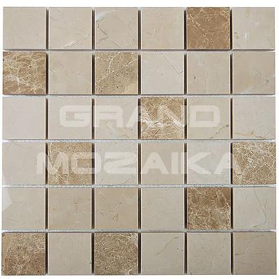 Мозаика из натурального камня серии Anatolian Stone , размер чипа: 50x50, цвет: бежевый