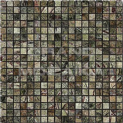 Мозаика из натурального камня, серия Marble Mosaic , размер чипа: 15x15, цвет: зеленый