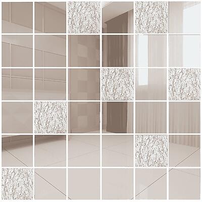 Зеркальная мозаика, серия Классика , размер чипа: 50x50, цвет: серебряный